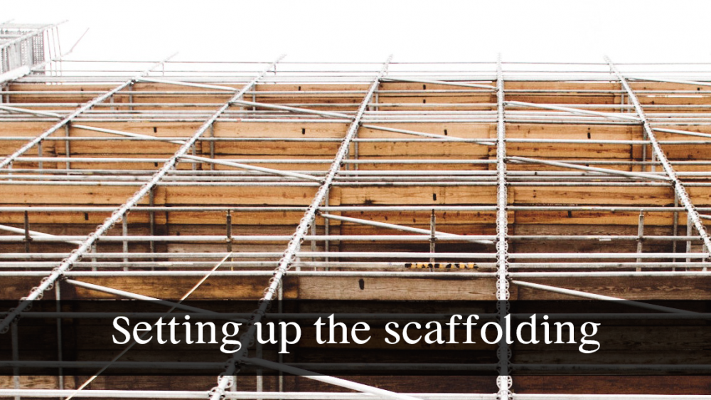 Illustration setting_up_the_scaffolding